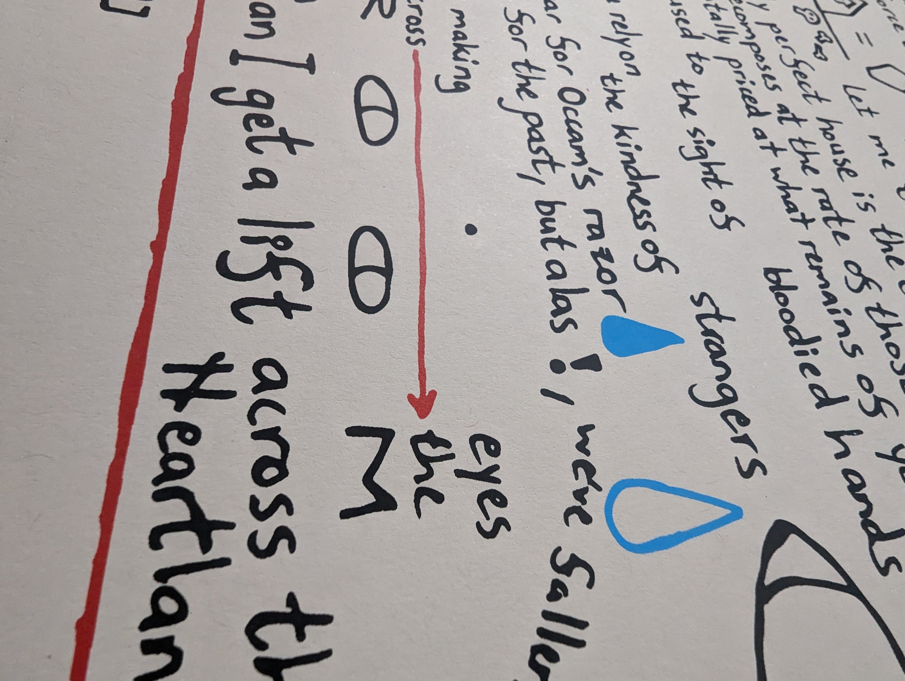 'OCCAM'S RAZOR / HEARTLAND' Poem Screenprinted Poster