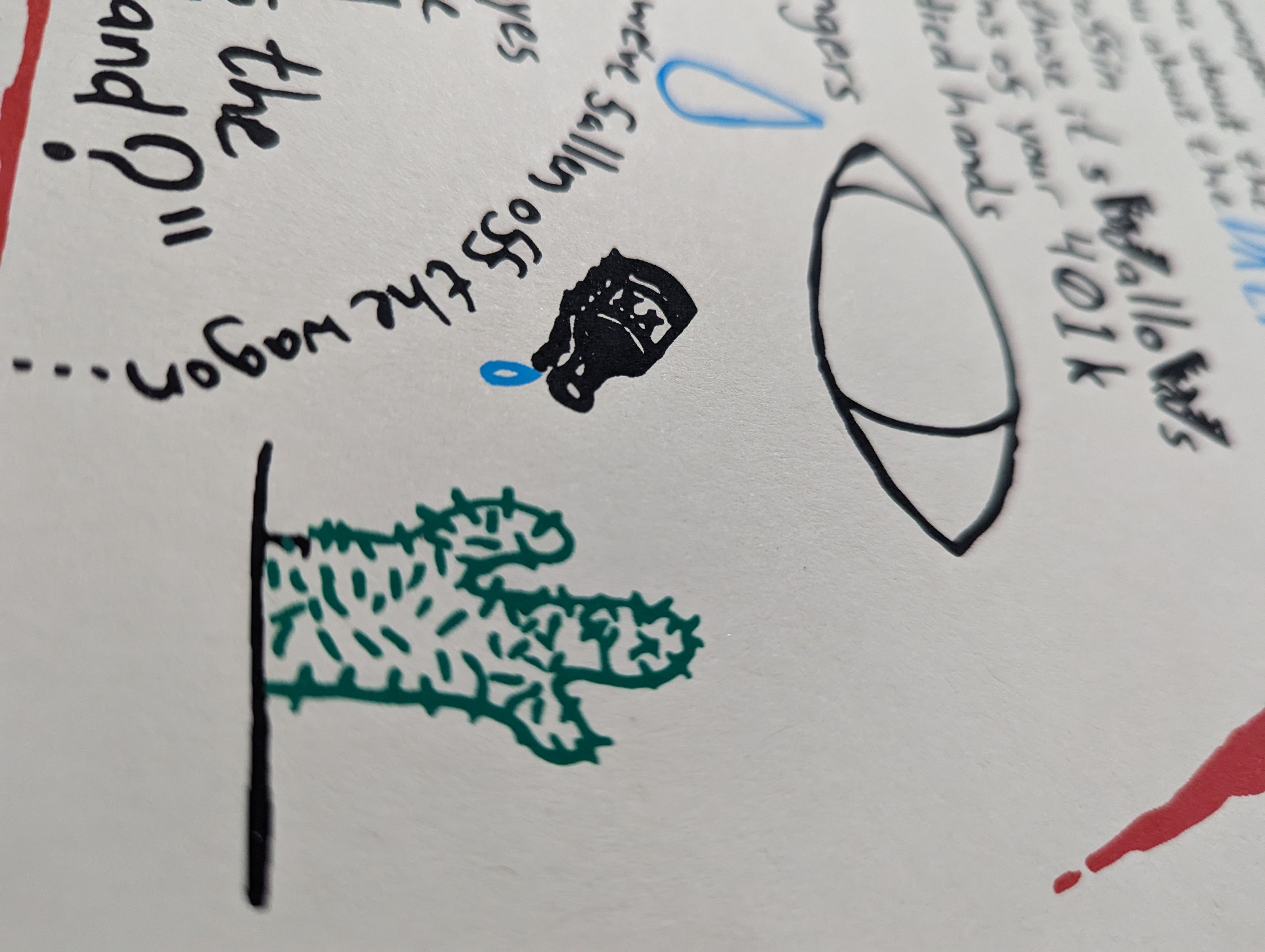 'OCCAM'S RAZOR / HEARTLAND' Poem Screenprinted Poster