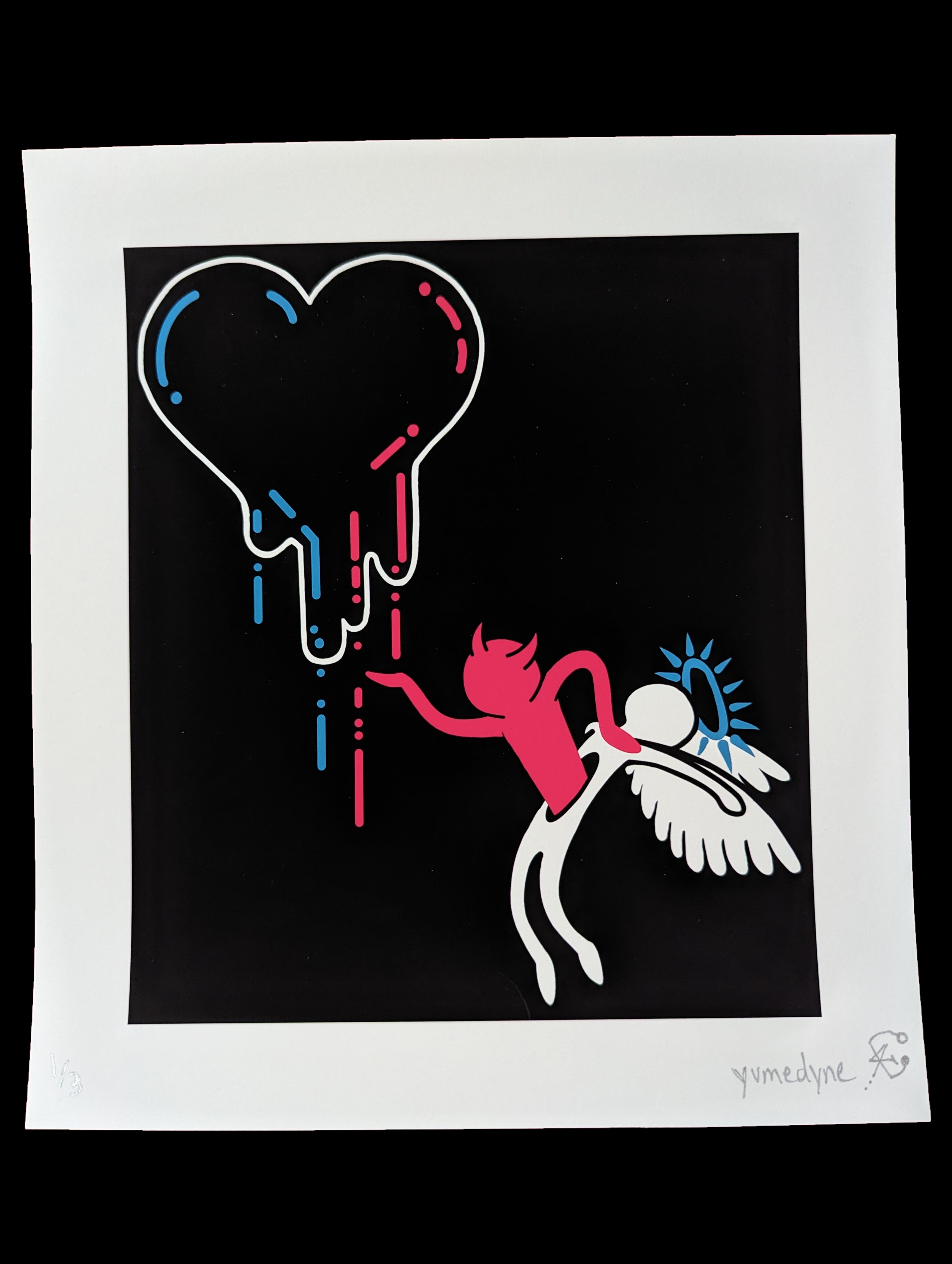 'Part 4: Angel with a Jet Black Heart' Giclee Print