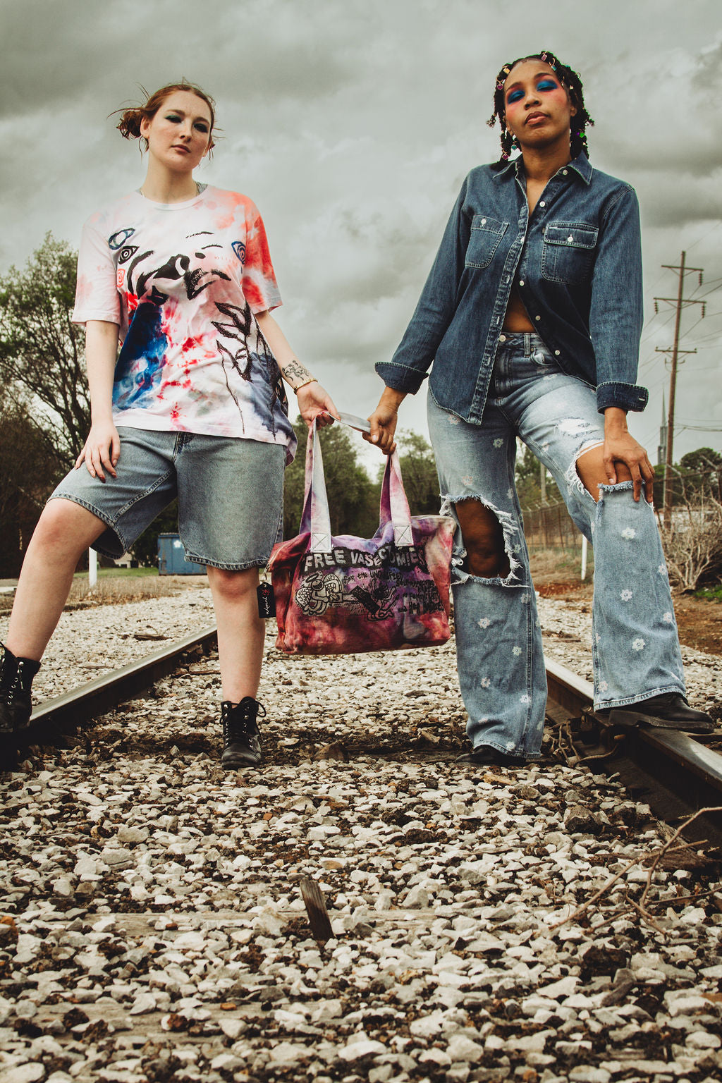 FREE VASECTOMIES Denim Purse