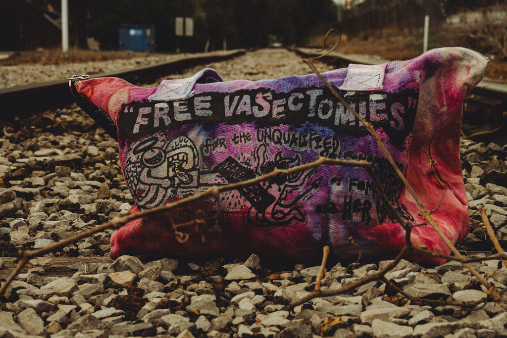 FREE VASECTOMIES Denim Purse