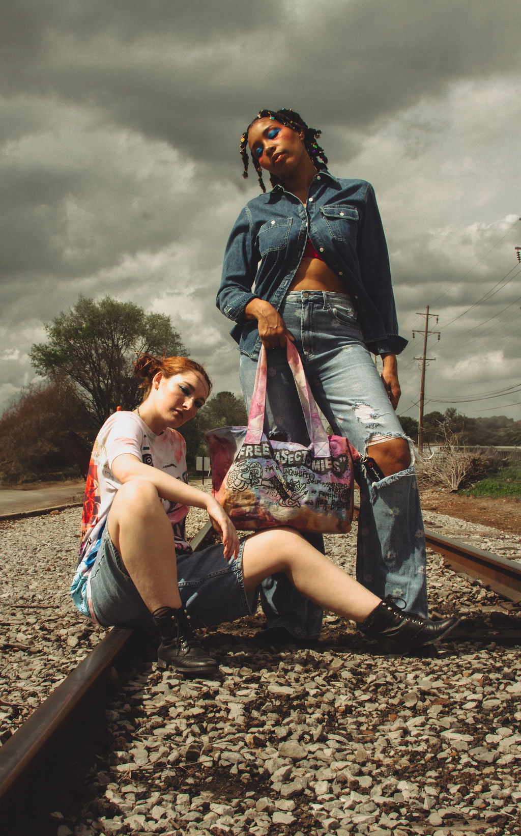 FREE VASECTOMIES Denim Purse