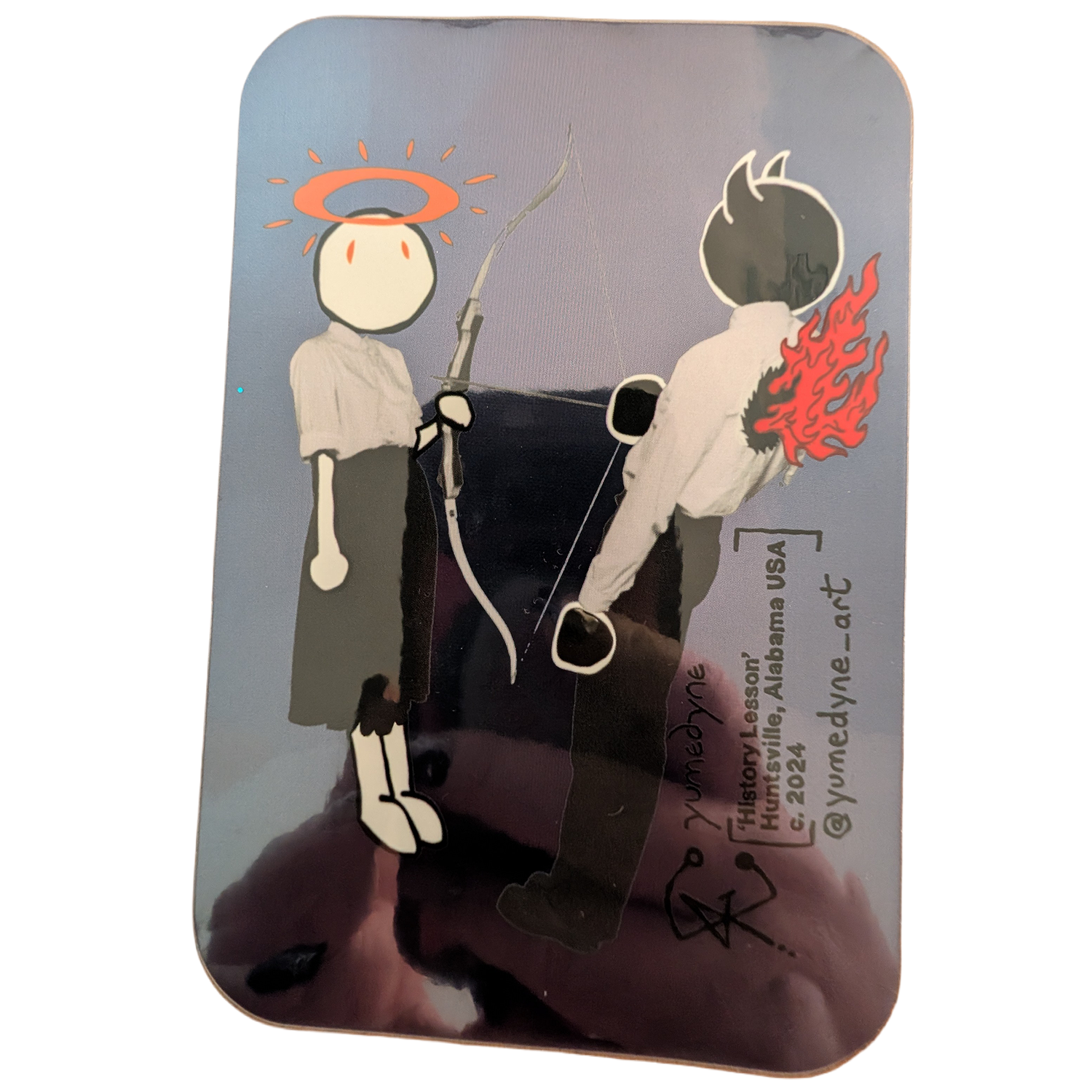 HISTORY LESSON Mirror Sticker