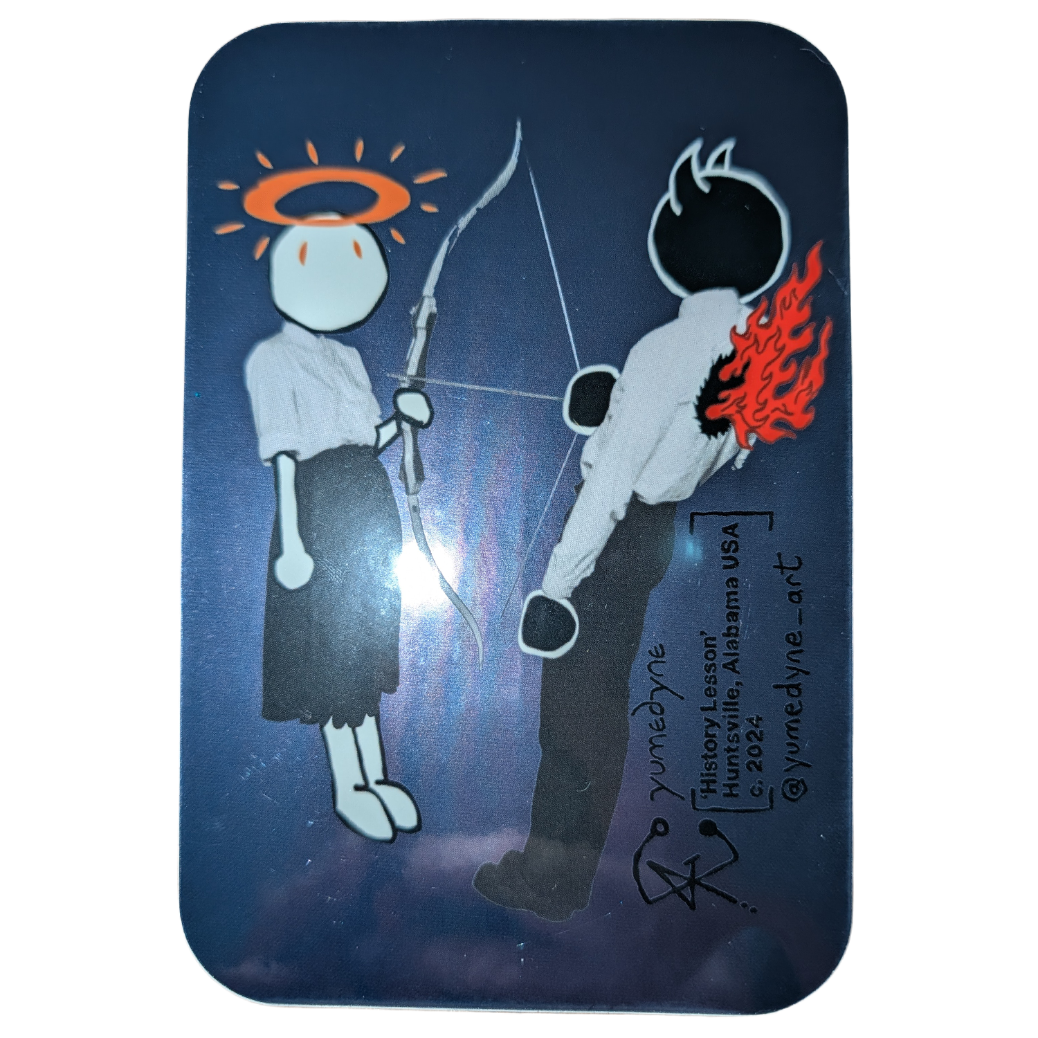 HISTORY LESSON Mirror Sticker