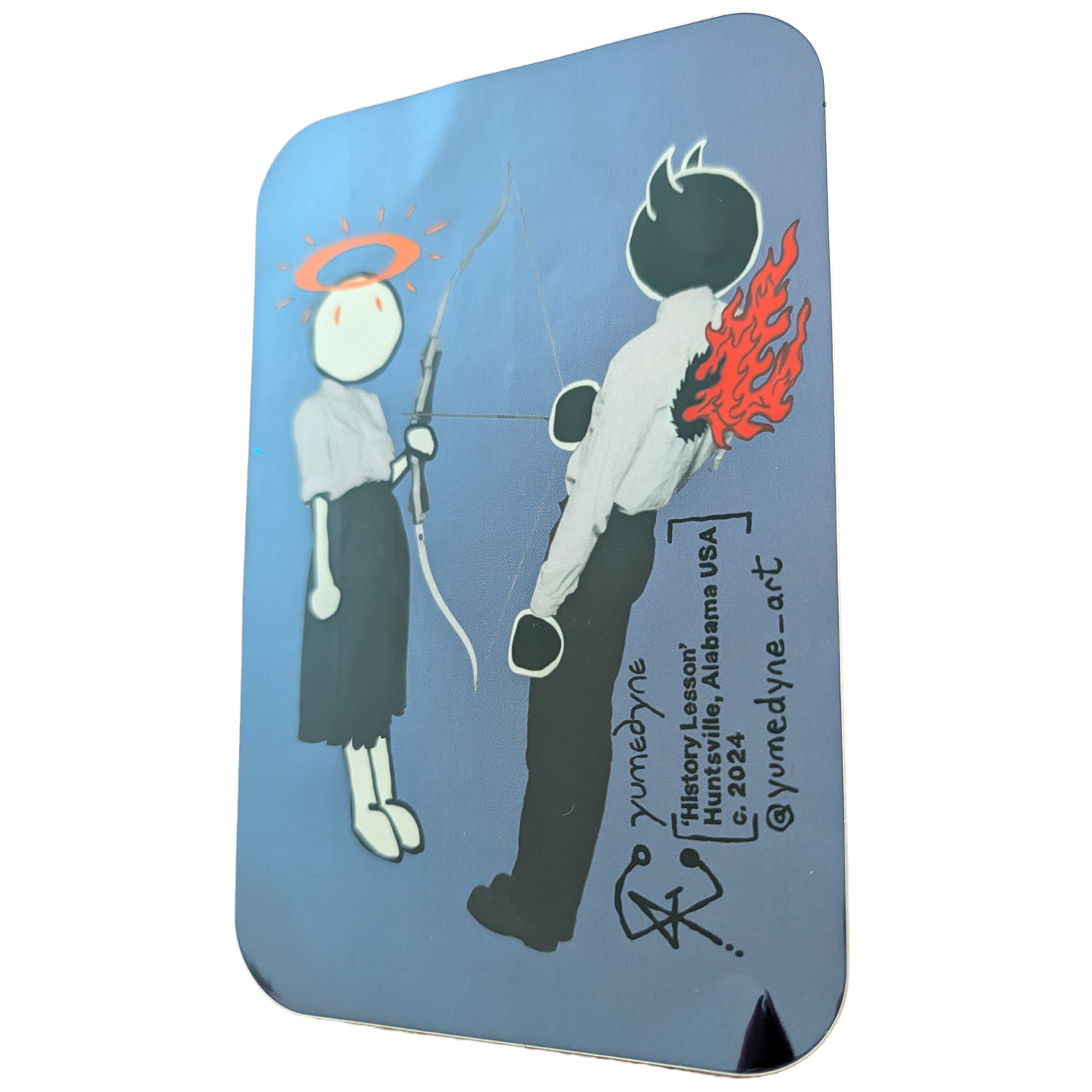 HISTORY LESSON Mirror Sticker