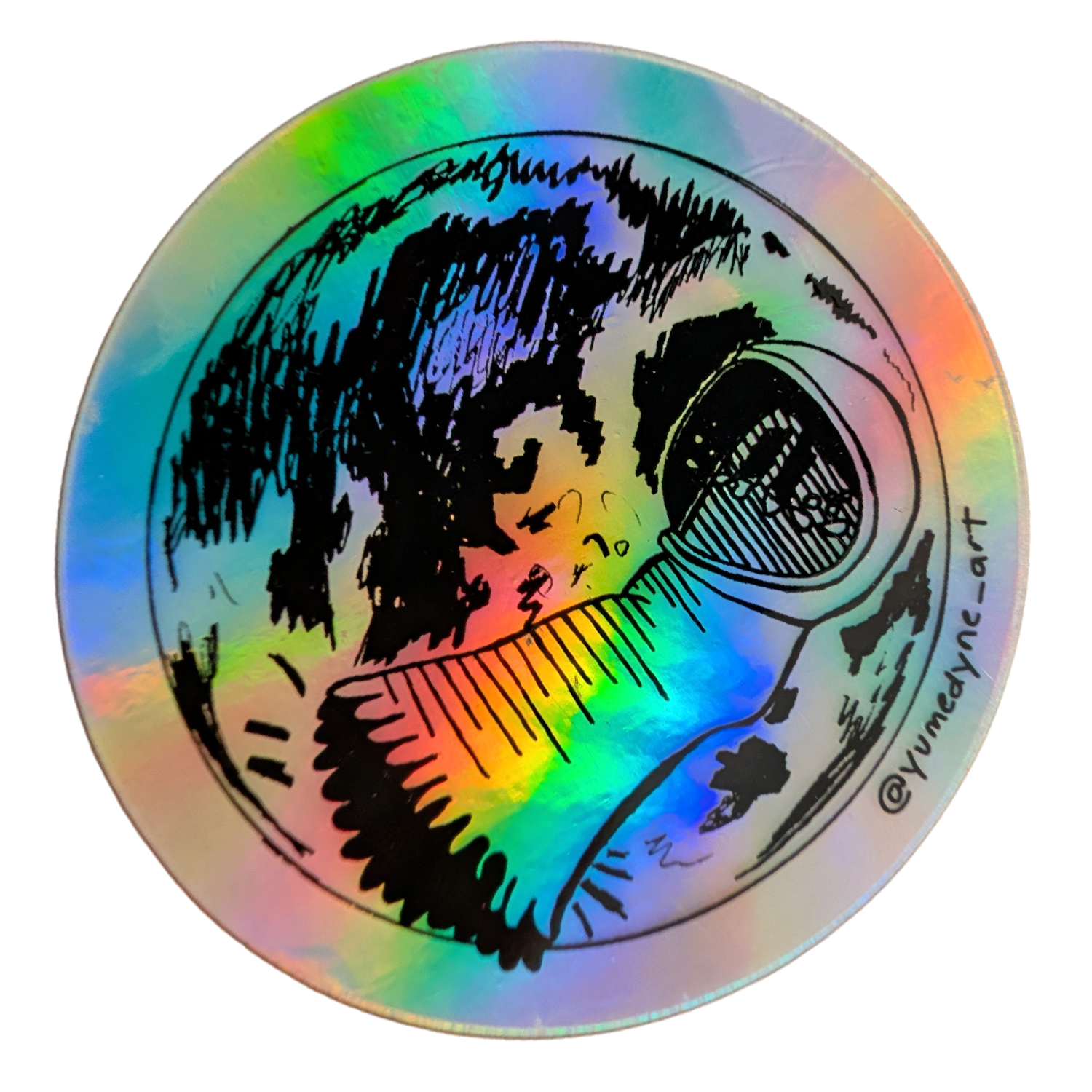 ASTRONAUT TEARS Holographic Sticker